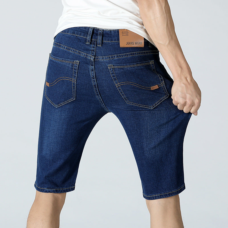 Stretch And Breathable Denim Shorts