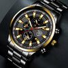 Stainless Steel Luminous Quartz Wristwatch For Men