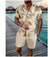 Men's Fashion Leaf Printed Shirt