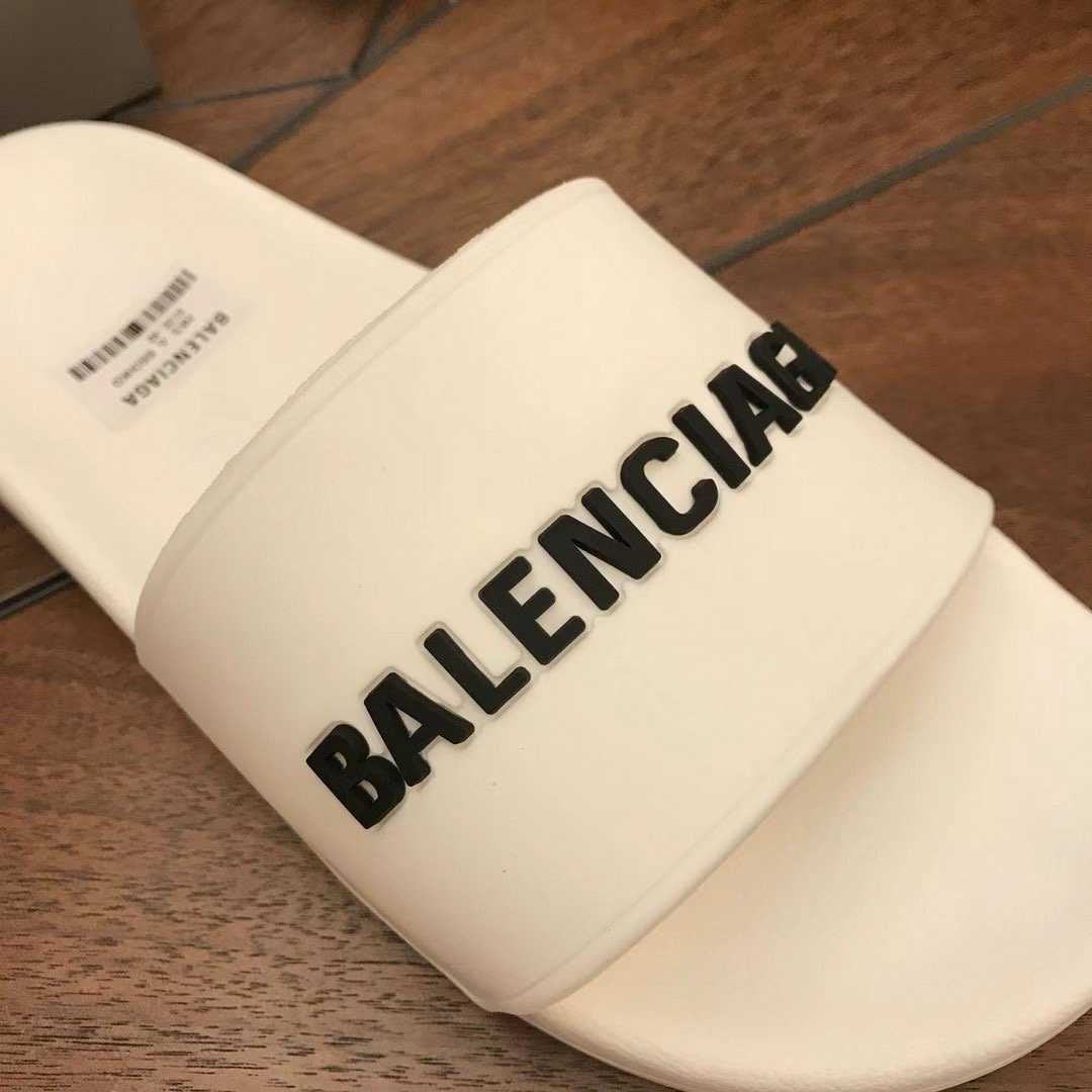 Balenciaga Balenciaga Logo Detailed Pool Slides