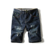 Thin men's denim shorts