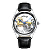 Men's Automatic Hollow Mechanical Watch – Silicone Band