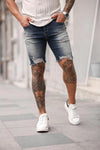 Men's Ripped Denim Shorts New Style Pants