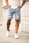 Men's Ripped Denim Shorts New Style Pants