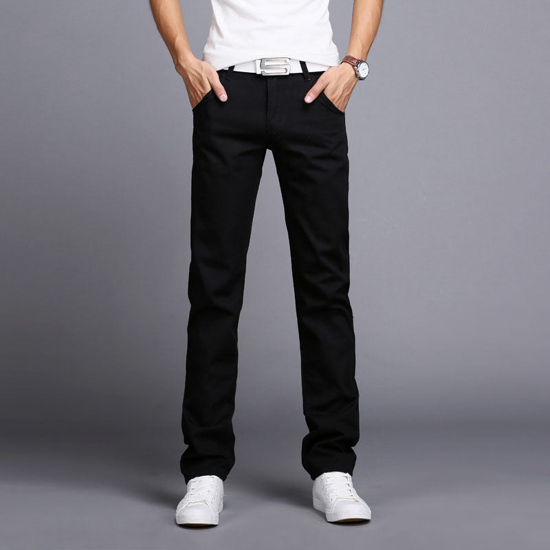 Men's cats must straight jeans jeans tide men's slim men's pants