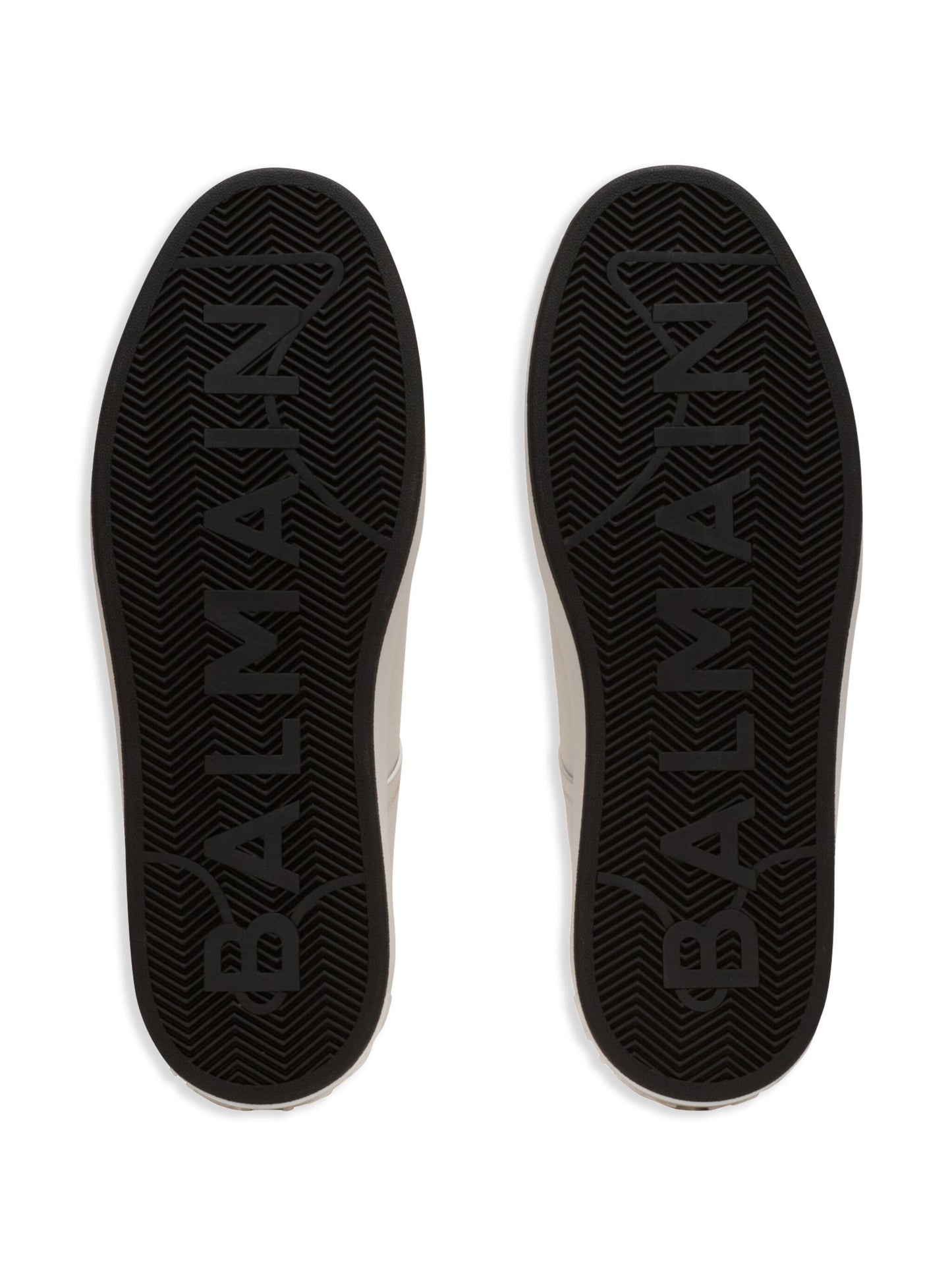 Balmain B-Court logo-plaque leather trainers