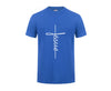 Jesus Cross T-shirts Men, Women, Europe, English, Digital Letters, Street Short Sleeve, Alien, WISH Amazon