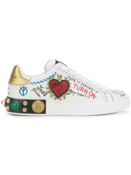 Dolce & Gabbana - Portofino printed sneakers