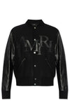 Amiri Staggered Logo Button-Up Varsity Jacket