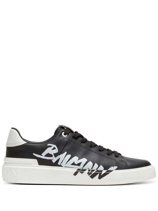 Balmain logo-print lace-up sneakers