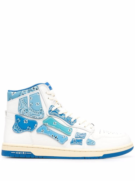 AMIRI SKEL TOP HI - BANDANA SNEAKERS "Blue"