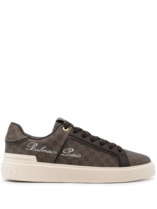 Balmain B-Court PB-print sneakers