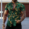 Men's Fashion Leaf Printed Shirt