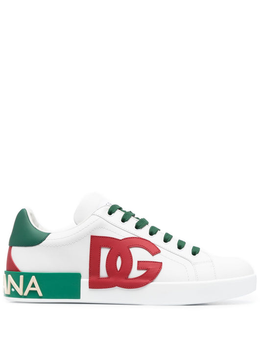 Dolce & Gabbana - Portofino logo-patch sneakers