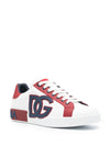 Dolce & Gabbana - logo-appliqué leather sneakers