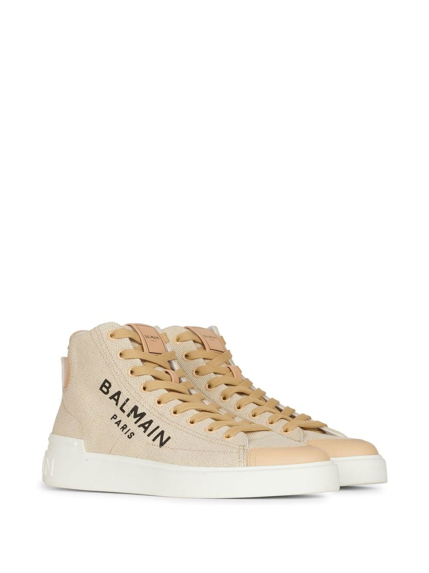 Balmain logo-print high-top sneakers