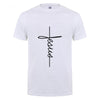Jesus Cross T-shirts Men, Women, Europe, English, Digital Letters, Street Short Sleeve, Alien, WISH Amazon
