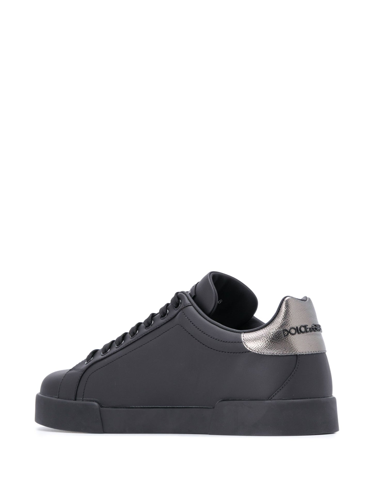 Dolce & Gabbana - Portofino crown-patch leather sneakers