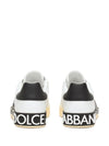 Dolce & Gabbana - Portofino logo-print leather sneakers