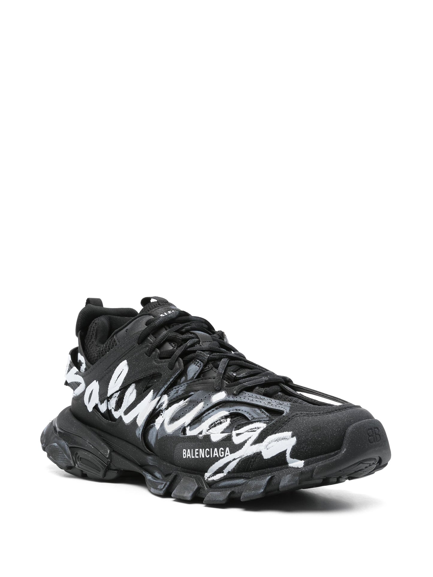 Balenciaga Track Graffiti Black White