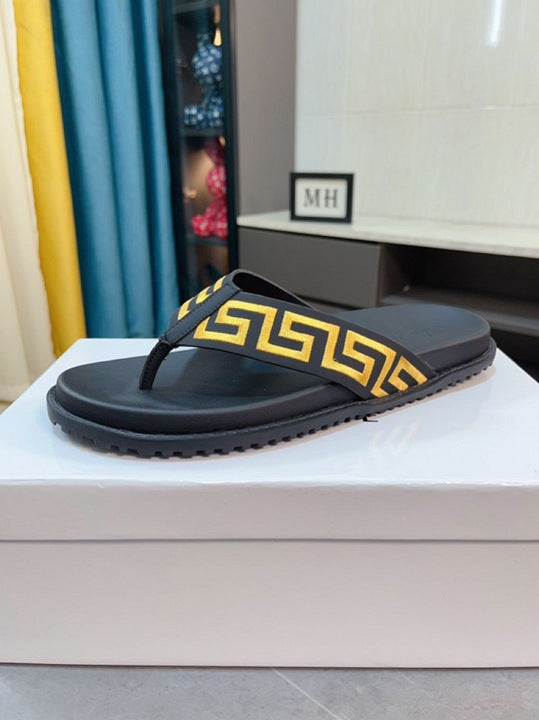 Versace Medusa Greca-pattern flip flops