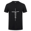 Jesus Cross T-shirts Men, Women, Europe, English, Digital Letters, Street Short Sleeve, Alien, WISH Amazon