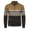 Men's Fashion Stand-up Collar All-match Half Zipper Sweater
