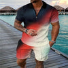 Fashion Short Sleeve Casual Men's Suit