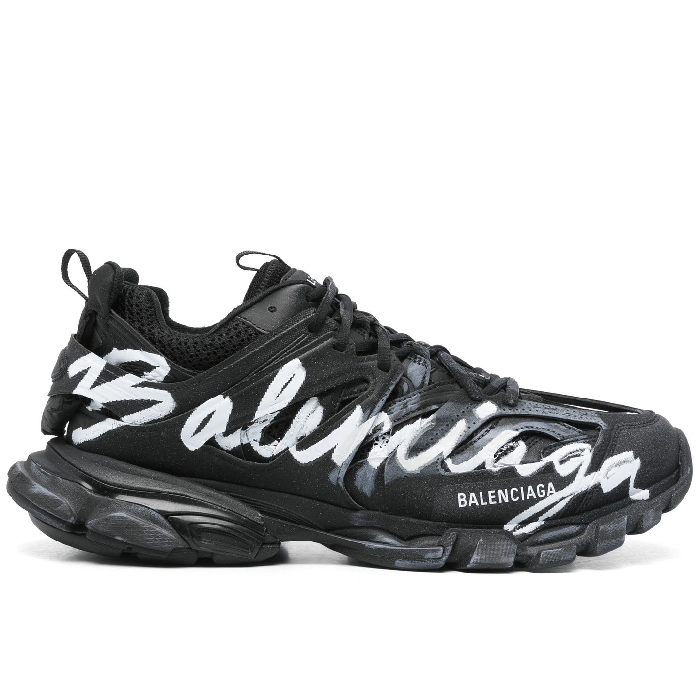 Balenciaga Track Graffiti Black White