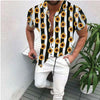 Cross-Border Hot Models Amazon Ebay European And American Men's Short-Sleeved Fashion Shirts Shirts New Tops Men's Trend