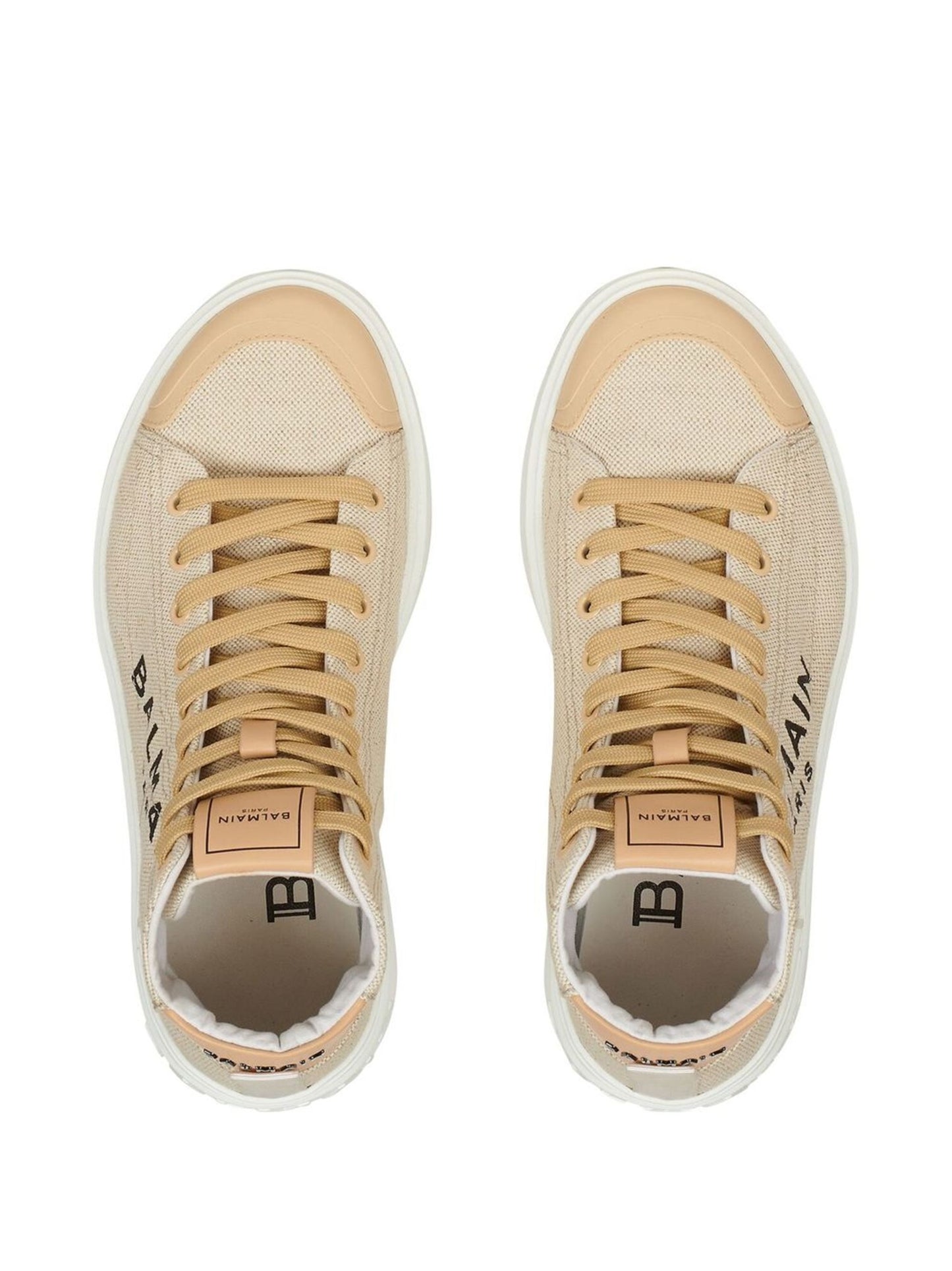 Balmain logo-print high-top sneakers