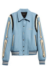 Amiri Bones Wool Blend Varsity Jacket