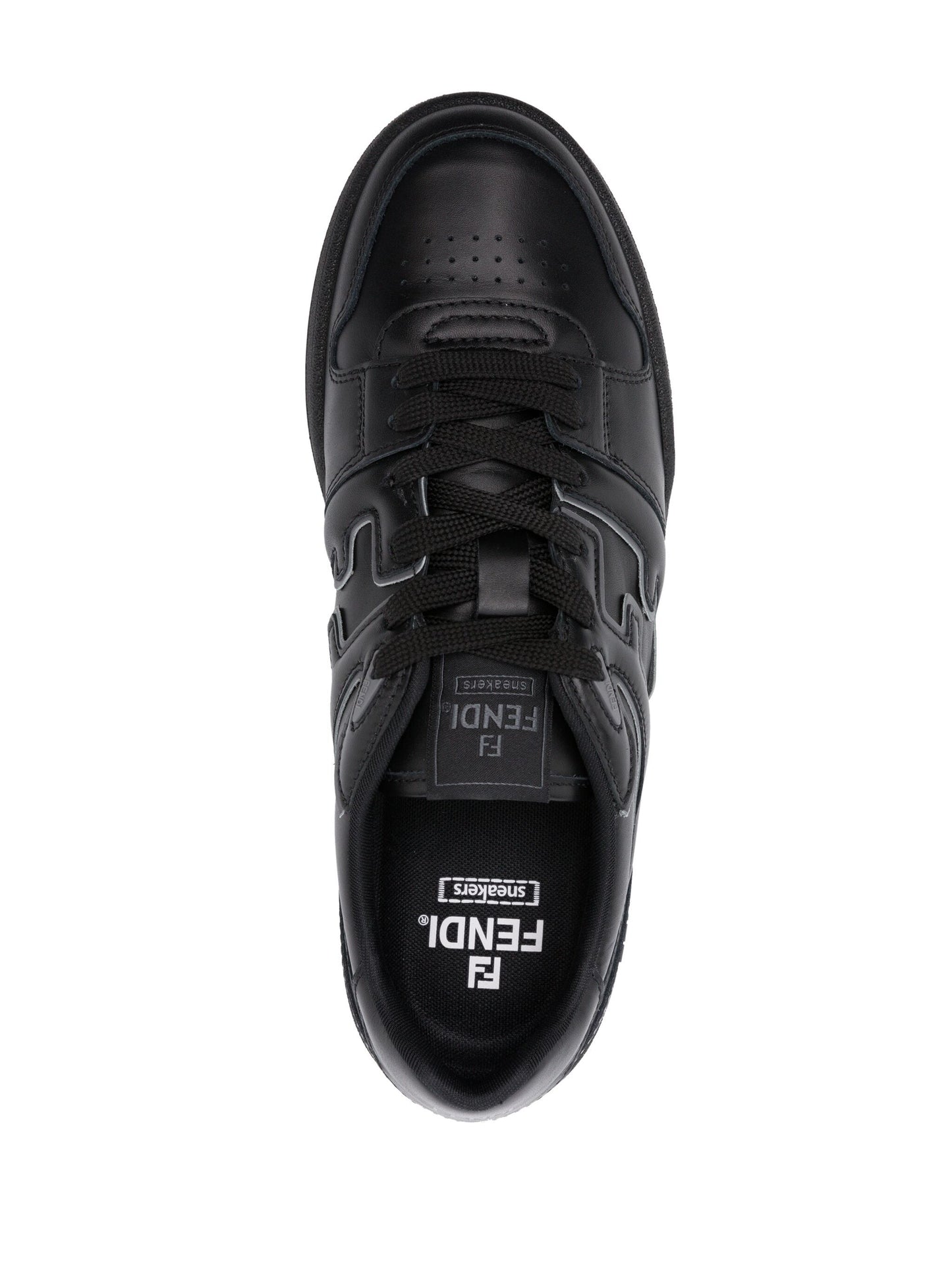 FENDI Match leather sneakers