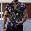Men's Fashion Leaf Printed Shirt