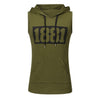 Men's Sleeveless Vest Letter Printed Hoodie Sports Tops