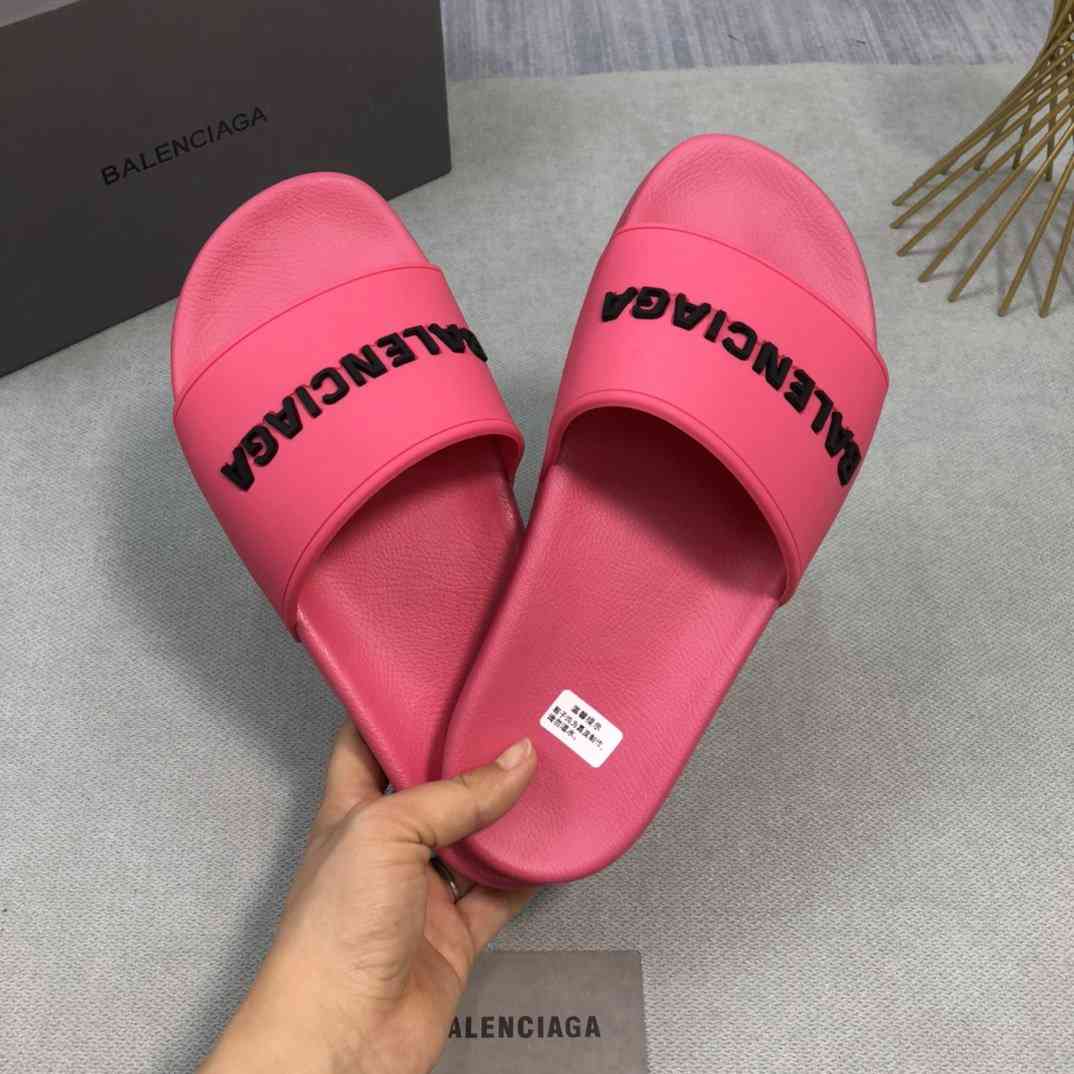 Balenciaga Balenciaga Logo Detailed Pool Slides