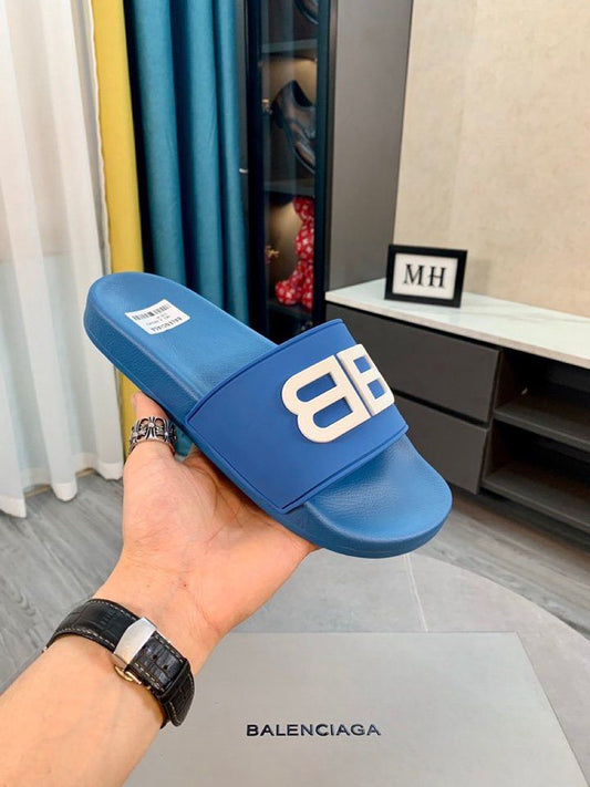 BALENCIAGA BB POOL SLIDE SANDALS