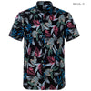 Printed short-sleeved shirt men's European beach