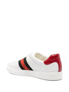 Gucci Ace web-trim leather sneakers