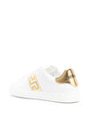 Versace Greca-embroidery leather sneakers