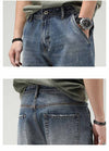 Fashion Retro Men's Casual Loose Straight-leg Jeans