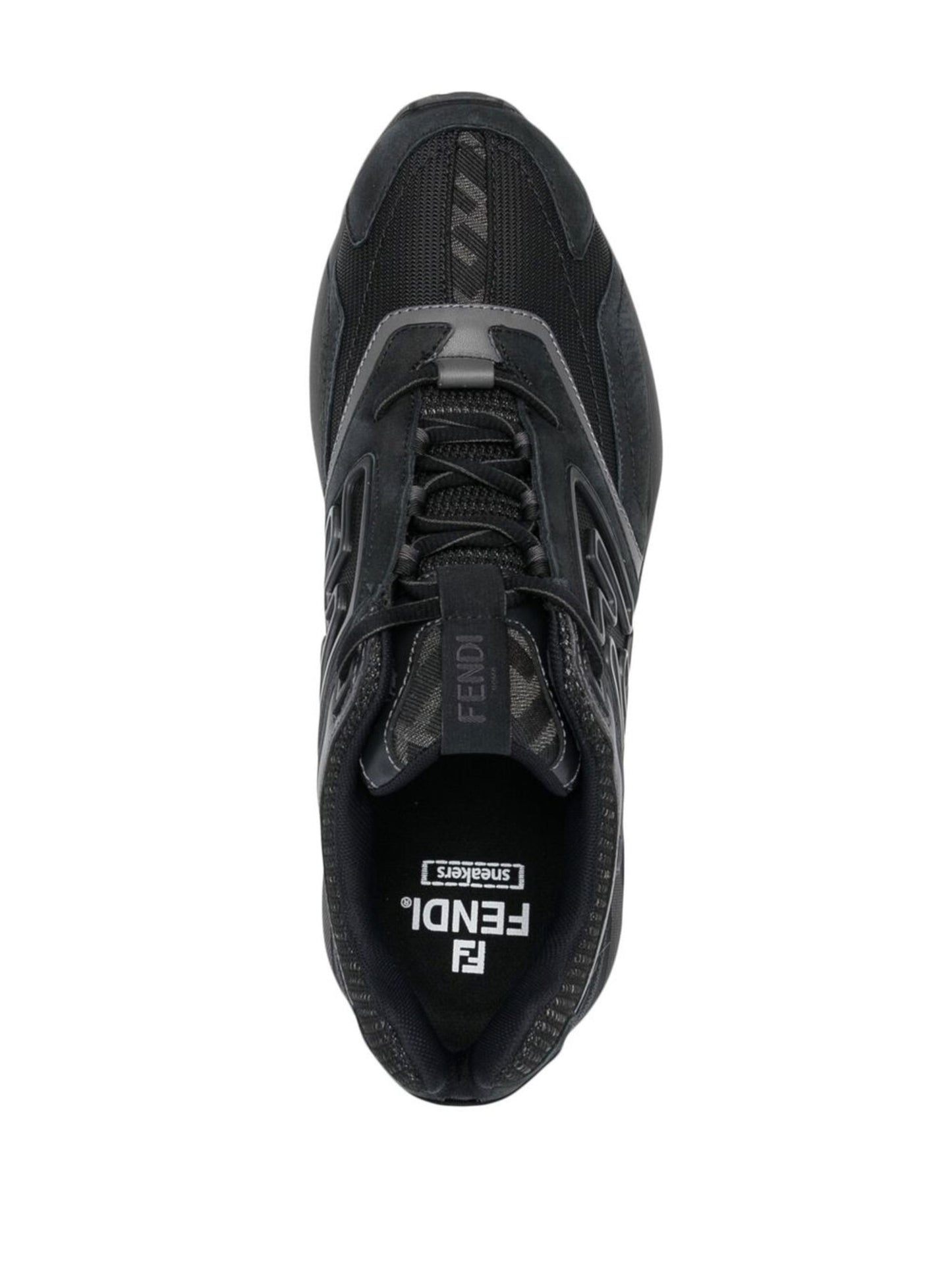 FENDI logo-print mesh-panelled sneakers