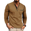 Men's Long Sleeve Color Matching Shirt