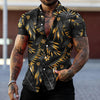 Men's Fashion Leaf Printed Shirt