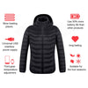 New Heated Jacket Coat USB Electric Jacket Cotton Coat Heater Thermal Clothing Heating Vest