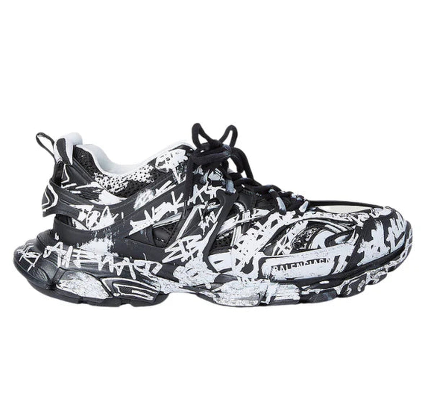 Balenciaga Track Graffiti Black White