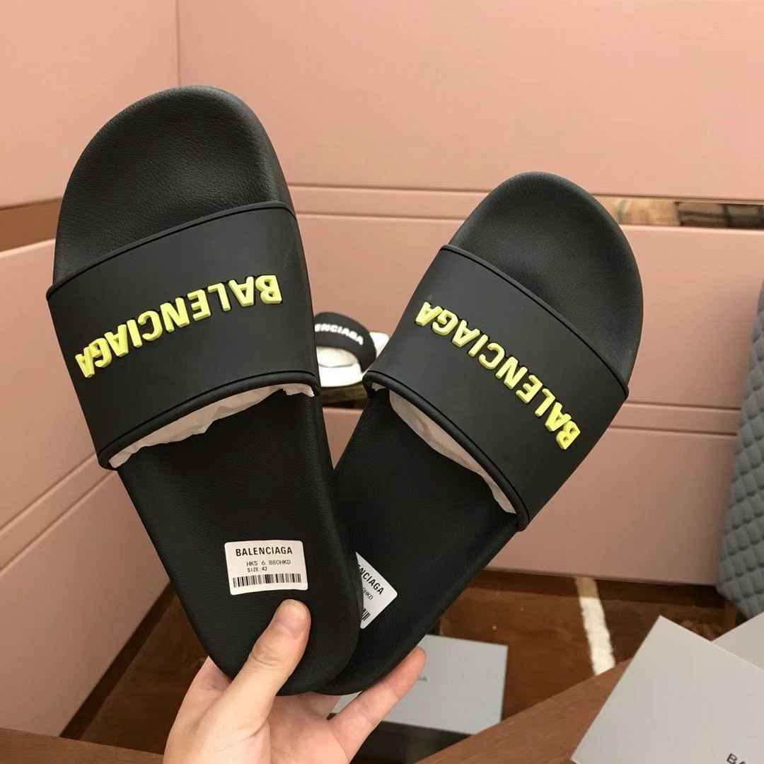 Balenciaga Balenciaga Logo Detailed Pool Slides