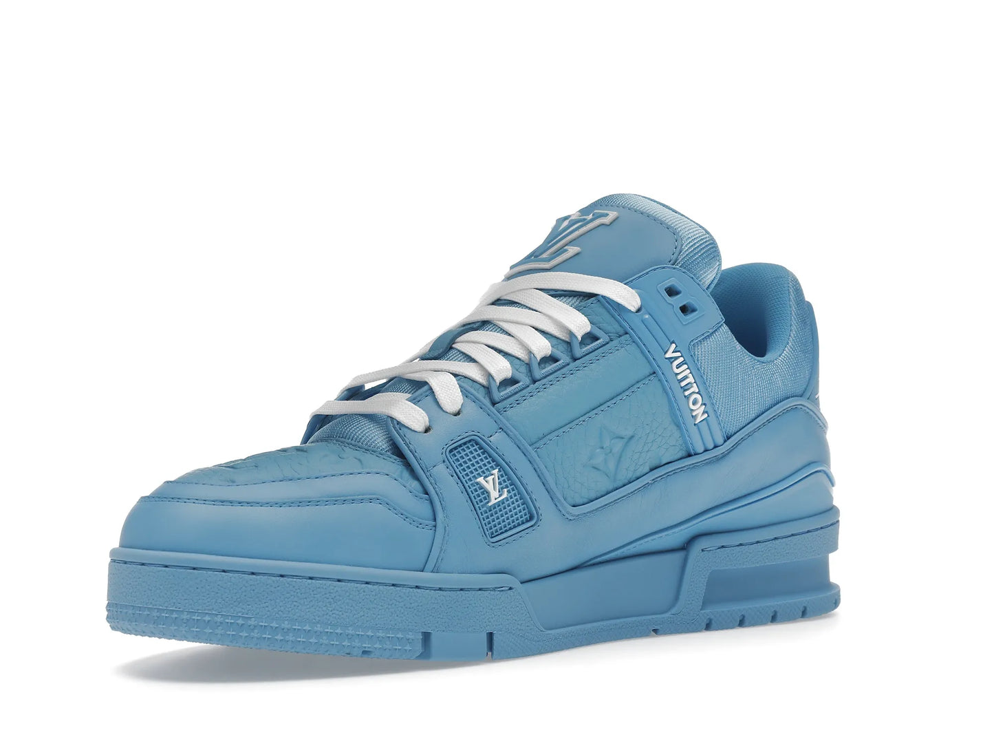 Louis Vuitton Trainer Blue Embossed Monogram