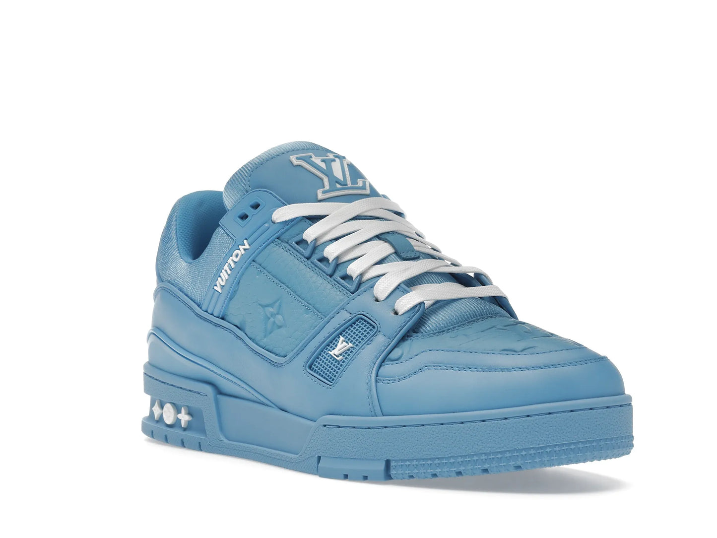 Louis Vuitton Trainer Blue Embossed Monogram