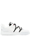 DOLCE & GABBANA - Portofino sneakers in calfskin and patent leather